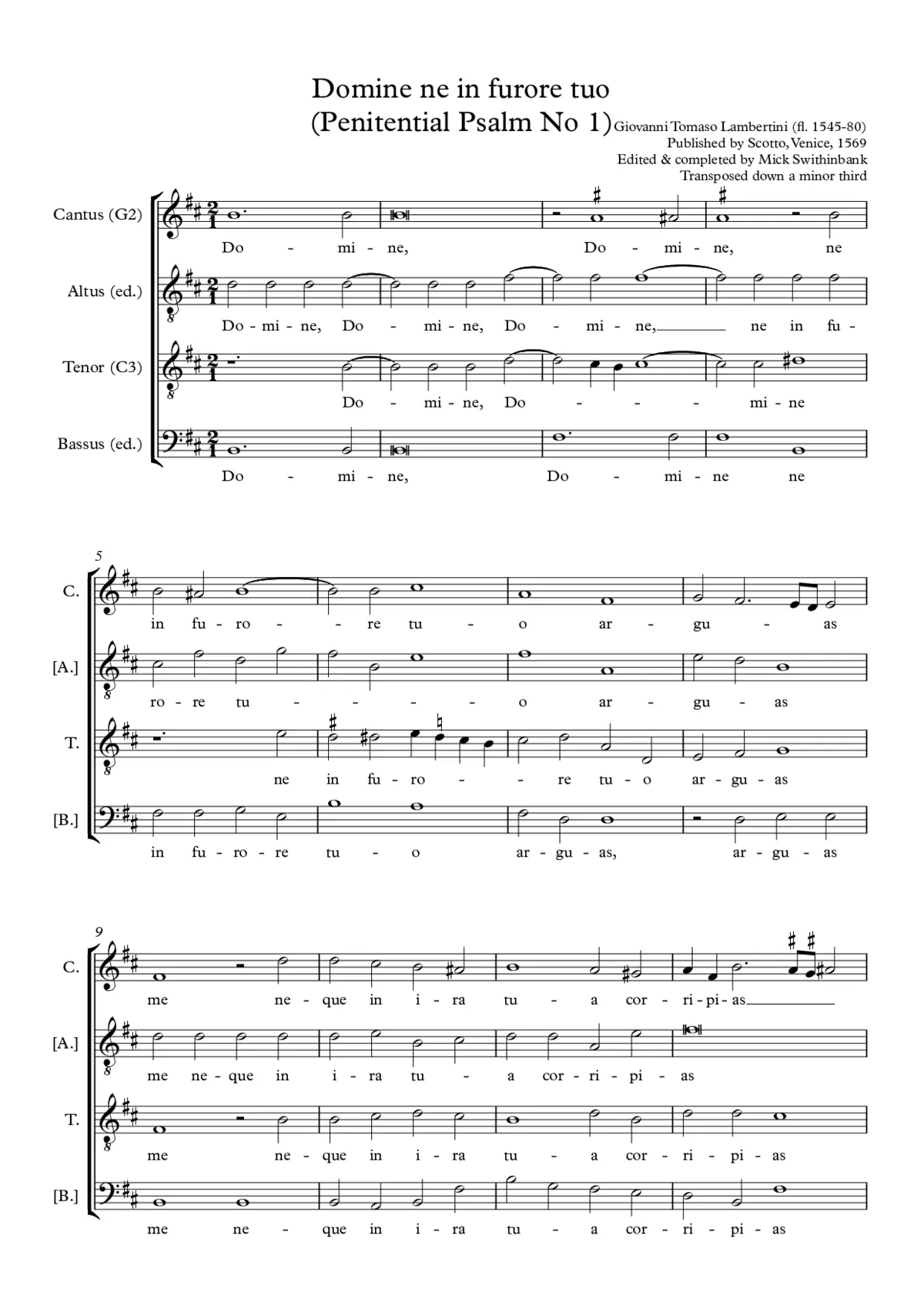 First Penitential Psalm - Page 1