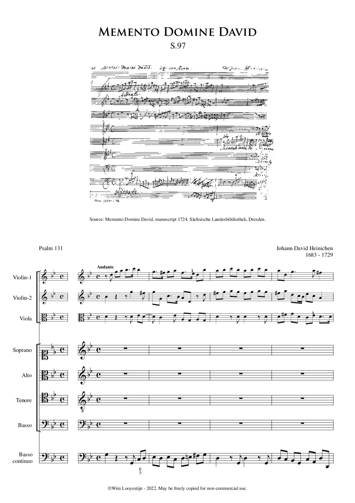Memento Domine David - Page 1