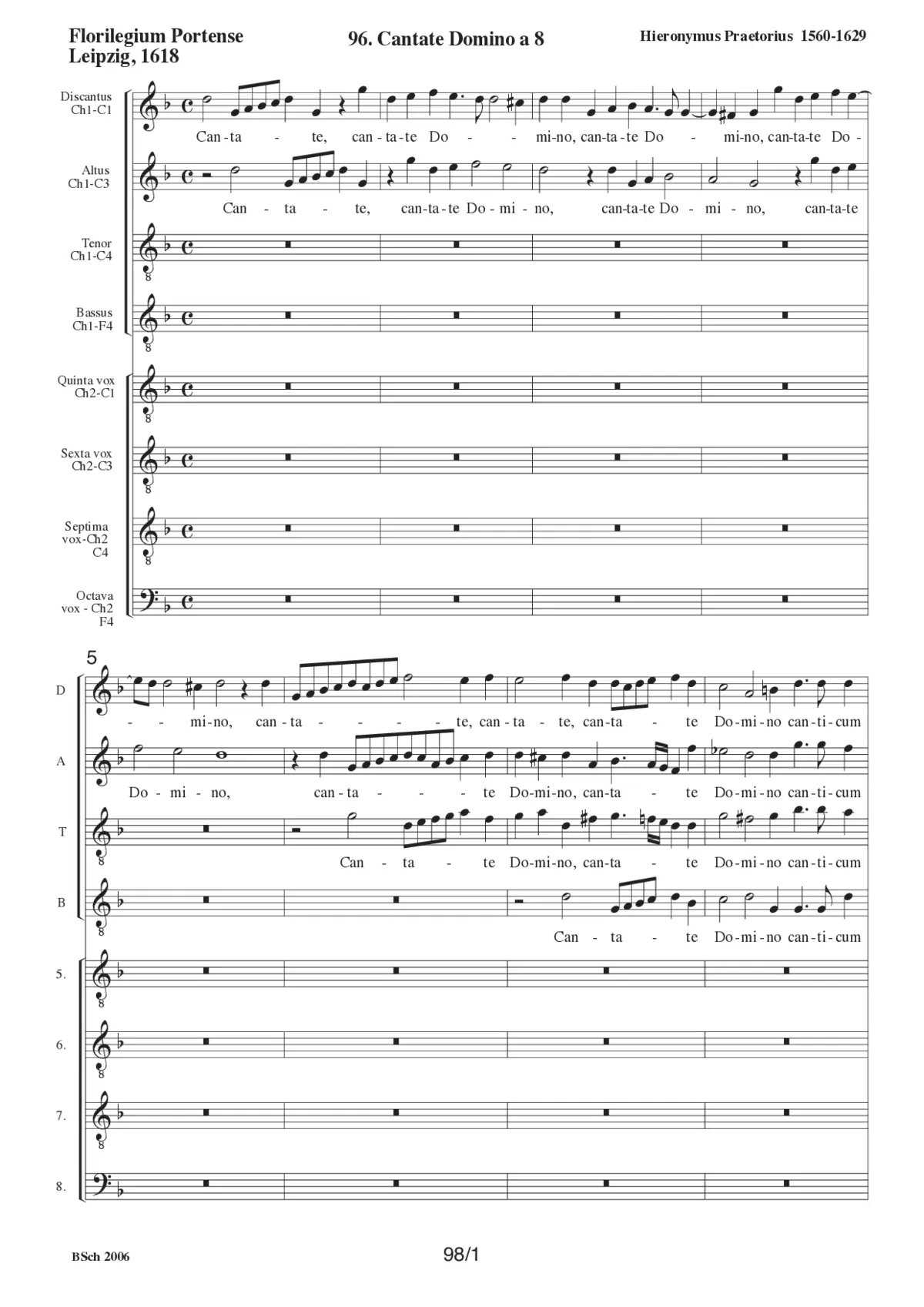 Cantate Domino - Page 1