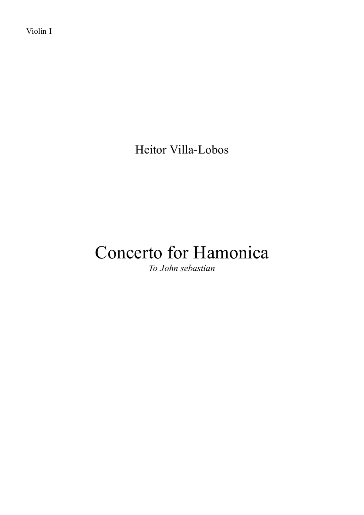 Harmonica Concerto - Page 1