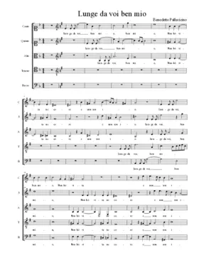 Lunge da voi ben mio