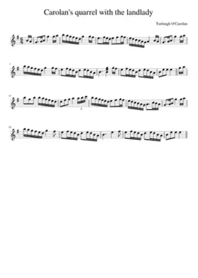 Carolan's Quarrel With The Landlady