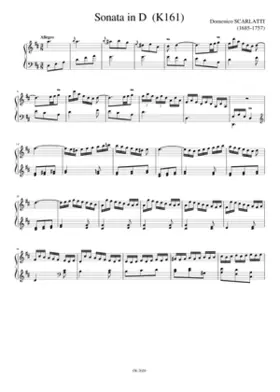 Sonata in D major K161