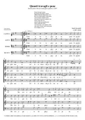 Quanti travagli e pene