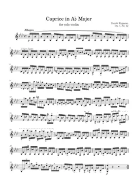 24 Caprices for Solo Violin Op.1