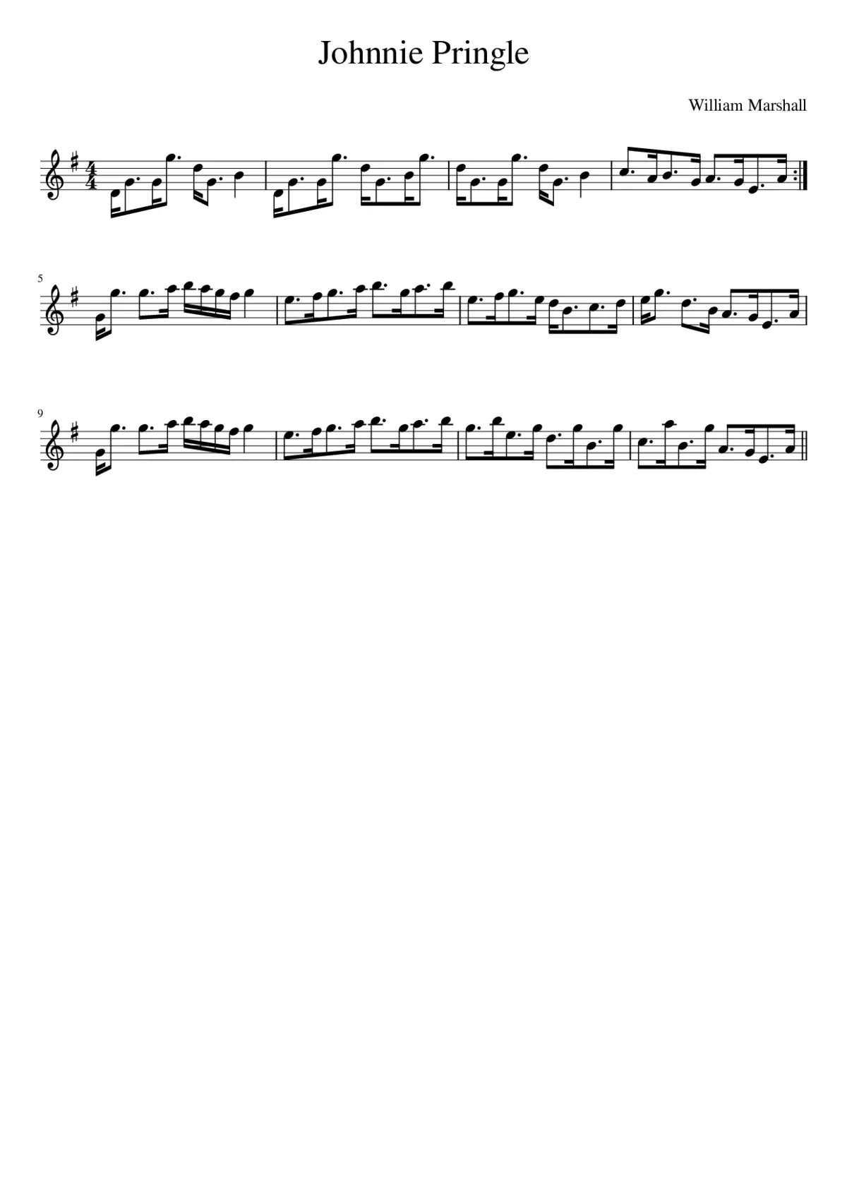 Johnnie Pringle - Page 1