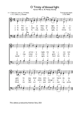 O Trinity of blessed light