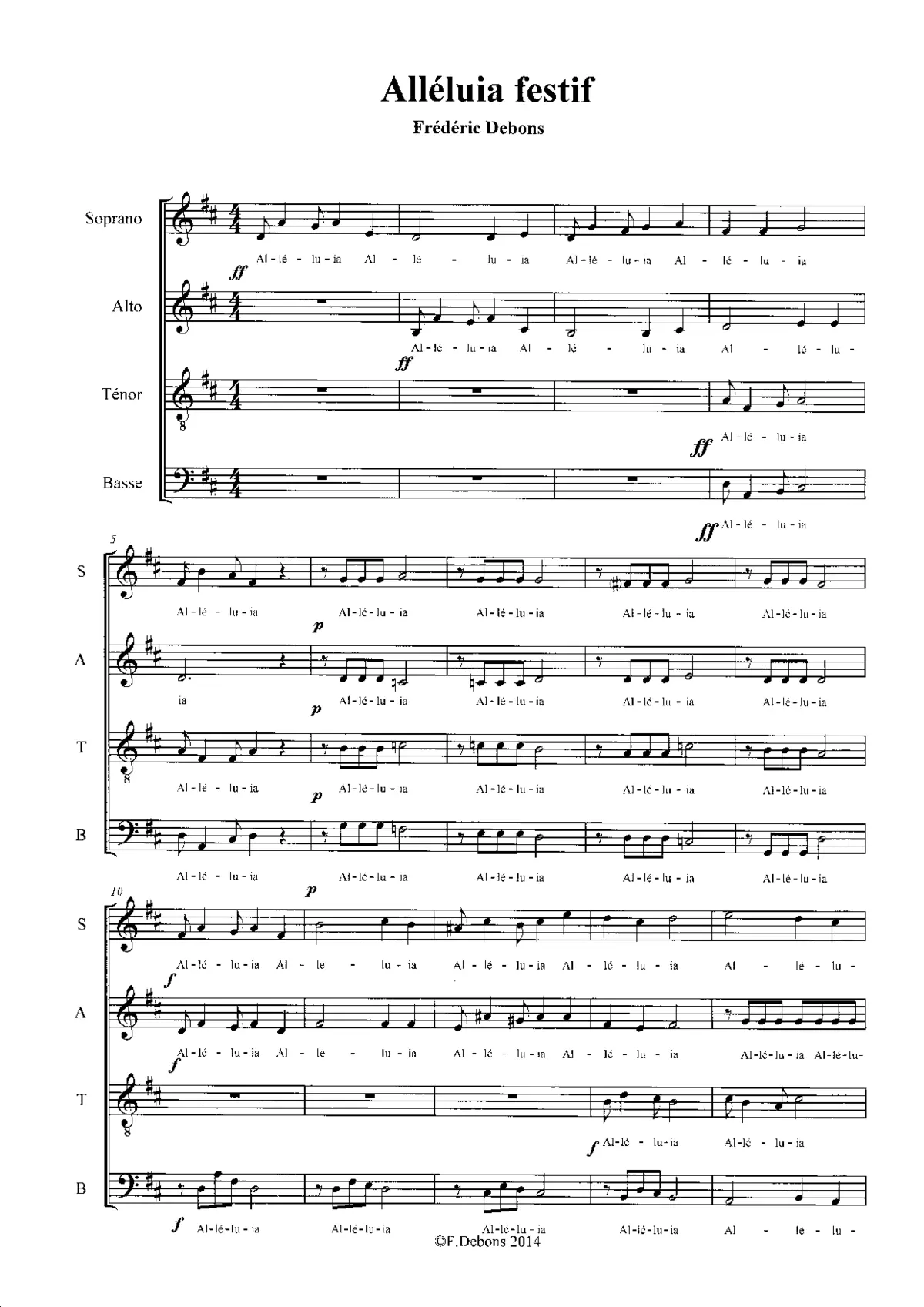 Alléluia festif - Page 1