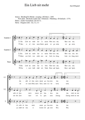 Ein Lieb nit mehr