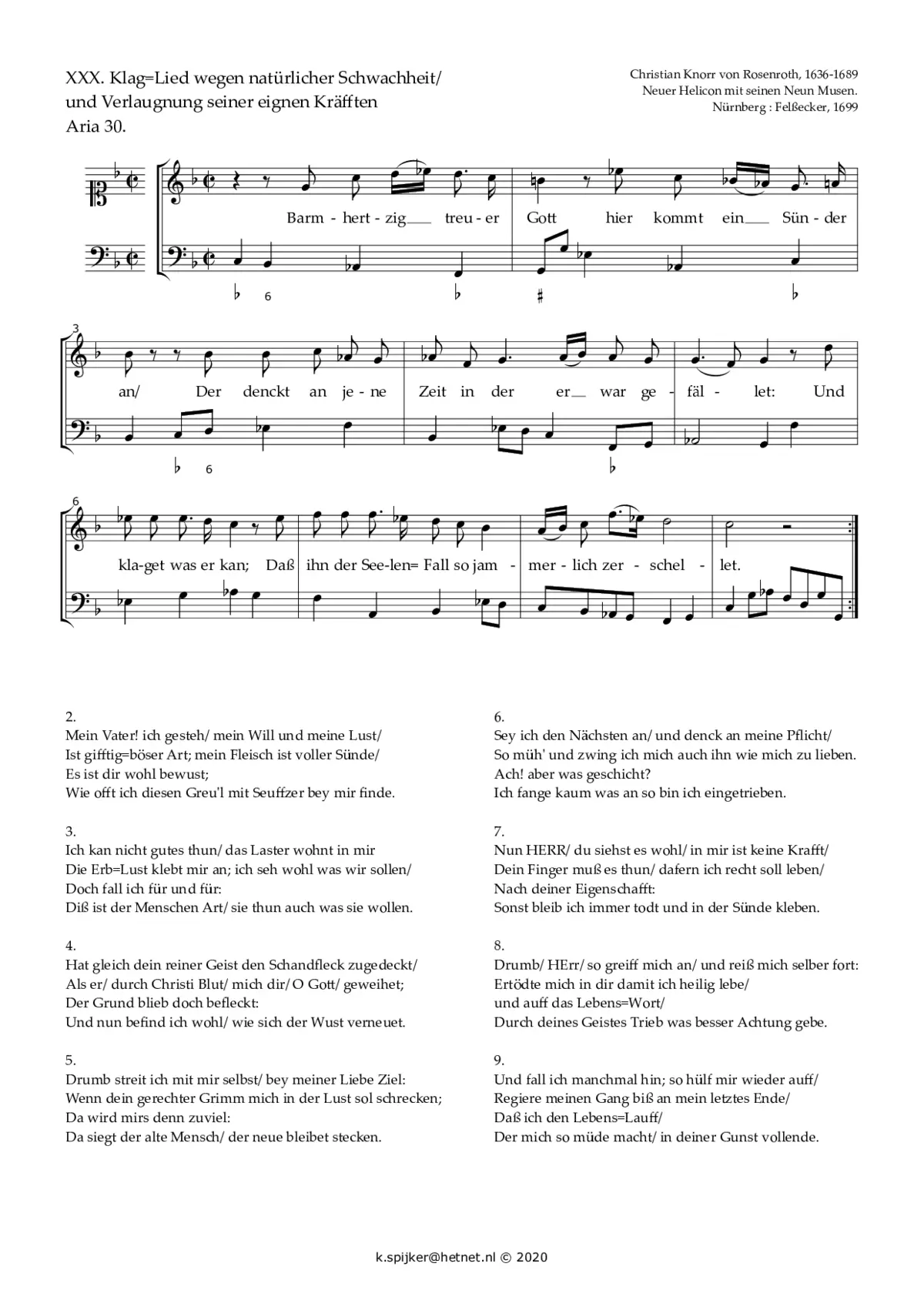 Barmherzig treuer Gott - Page 1