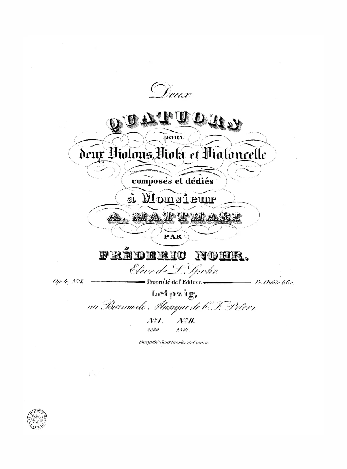 2 String Quartets - Page 1