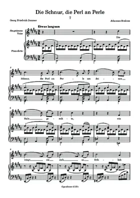 Die Schnur, die Perl an Perle