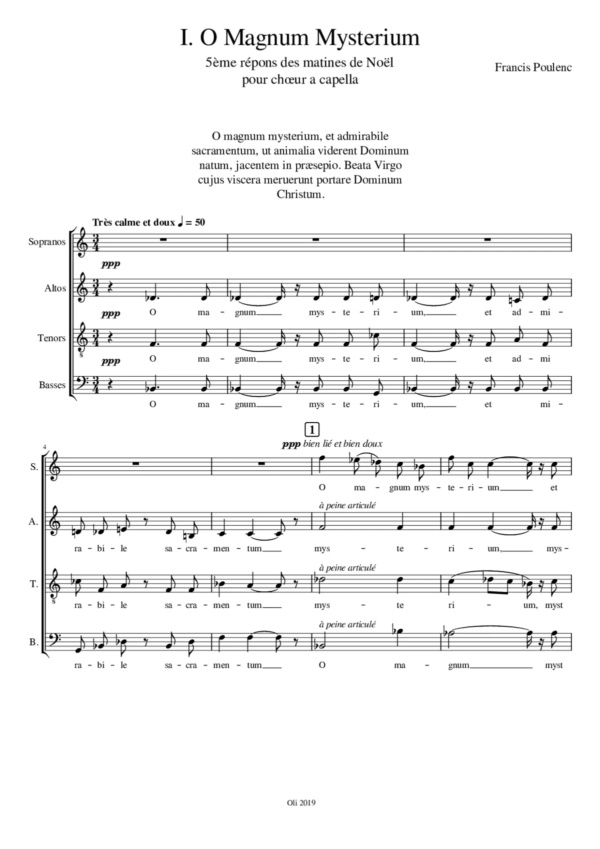 O Magnum Mysterium - Page 1