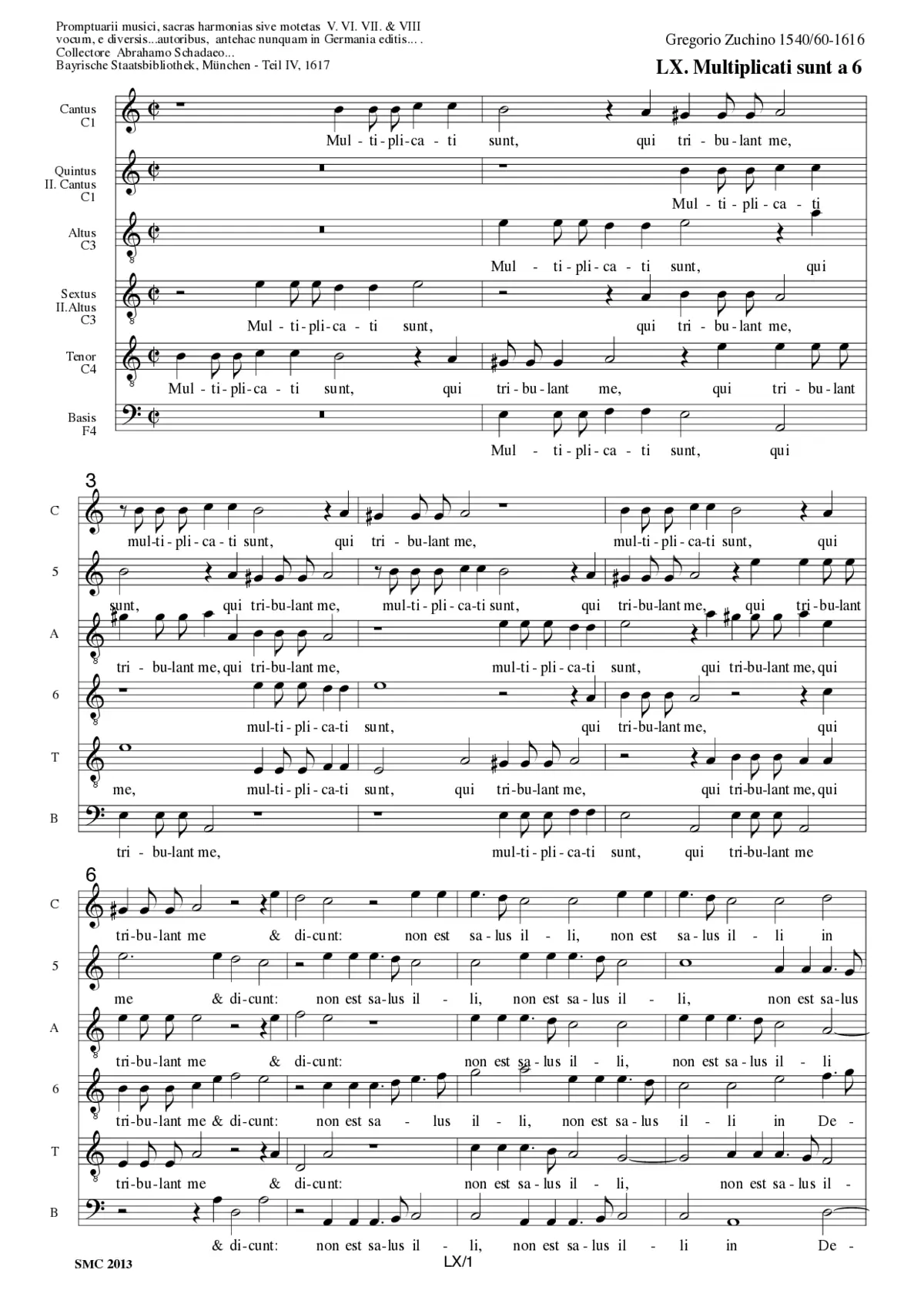 Multiplicati sunt qui tribulant me - Page 1