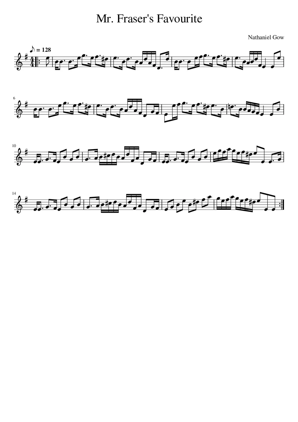 Mr. Fraser's Favourite - Page 1