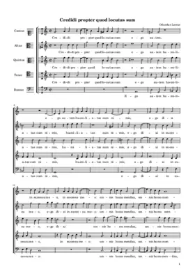 Credidi propter quod locutus sum