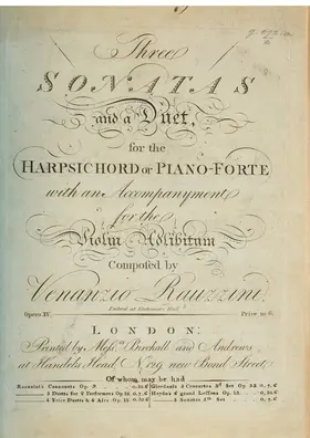 3 Sonatas and a Keyboard Duet