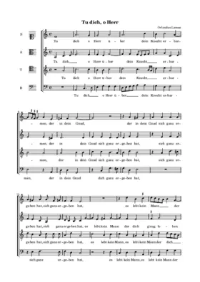Tu dich, o Herr