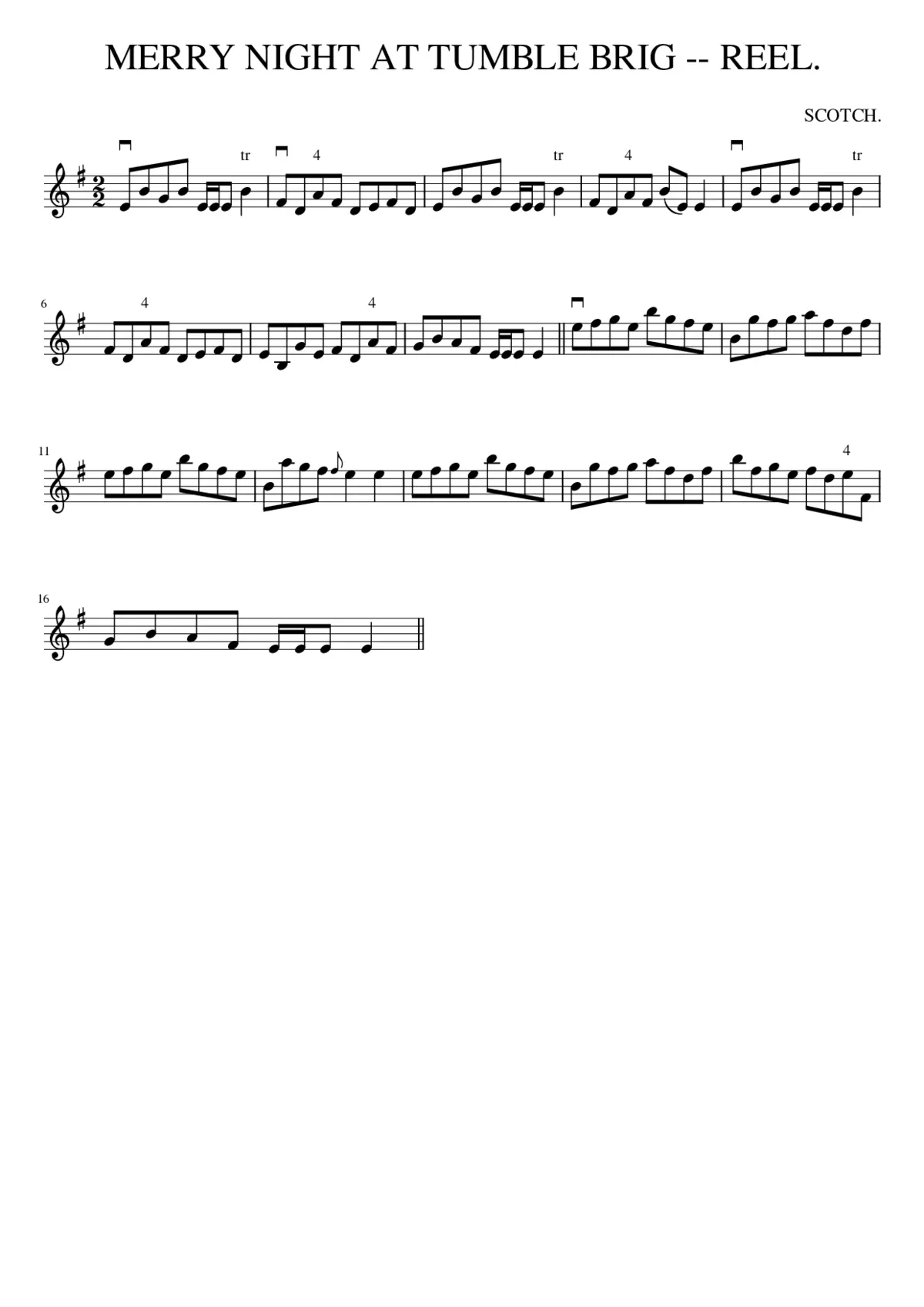 MERRY NIGHT AT TUMBLE BRIG -- REEL. - Page 1