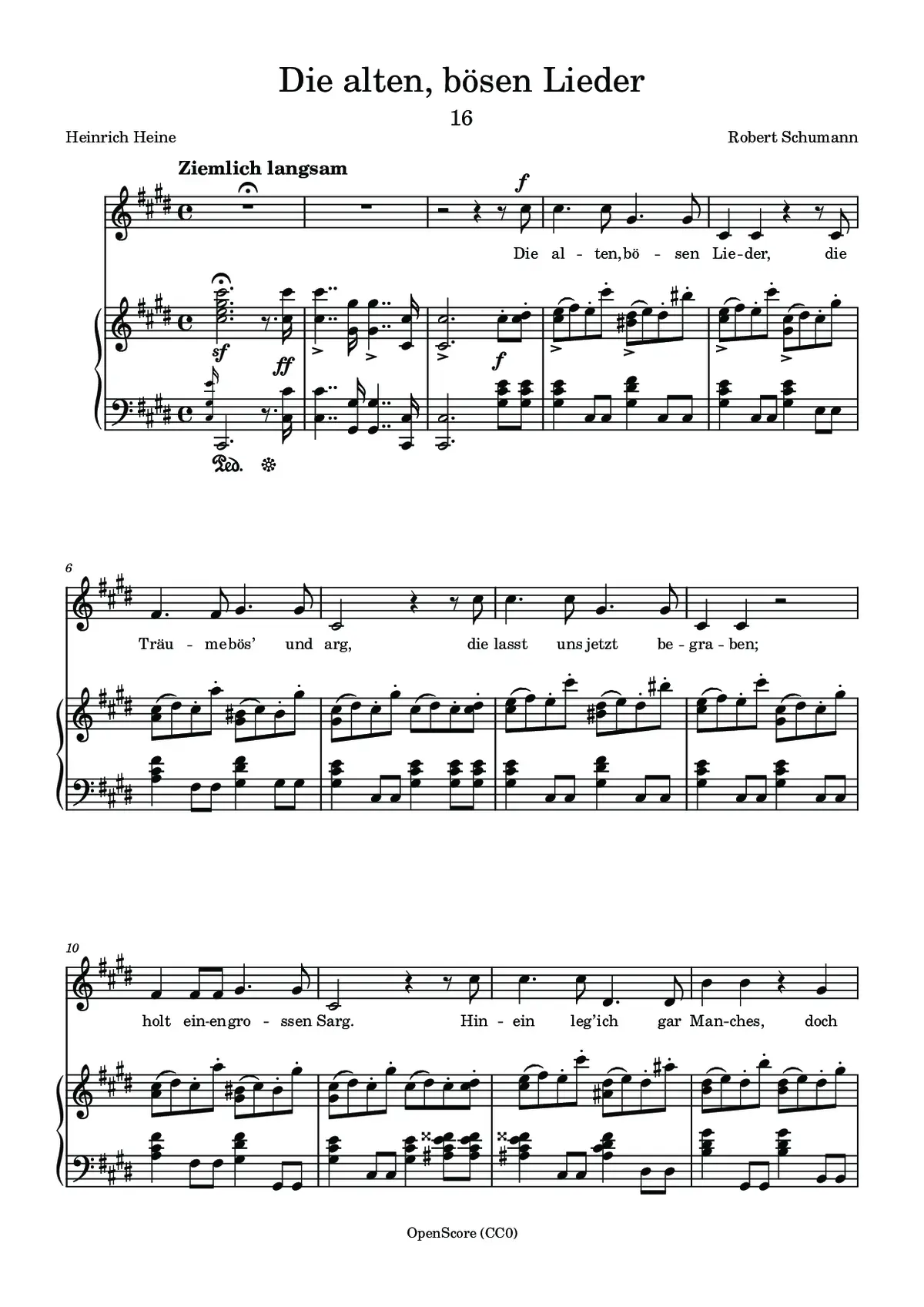 Die alten, bösen Lieder - Page 1