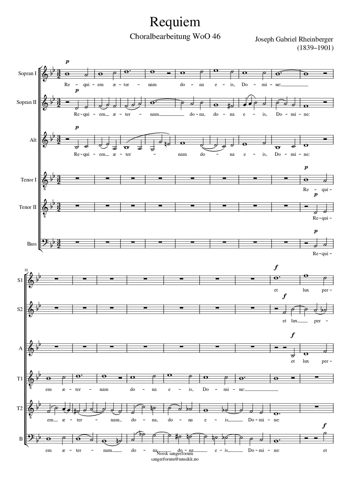 Requiem WoO 46 - Page 1