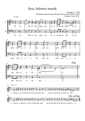 Jesu, Salvator mundi