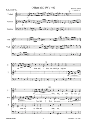 O Herr hilf, SWV 402