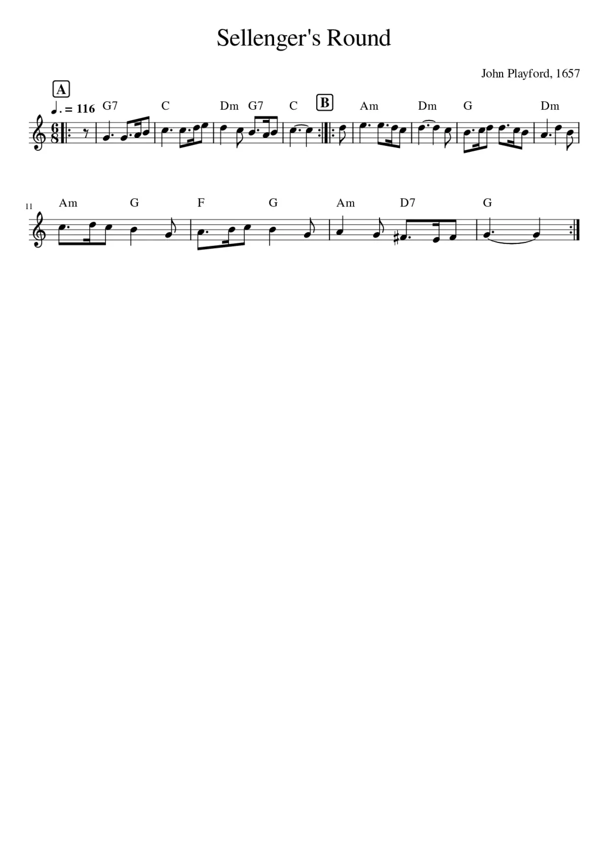 Sellenger's Round - Page 1