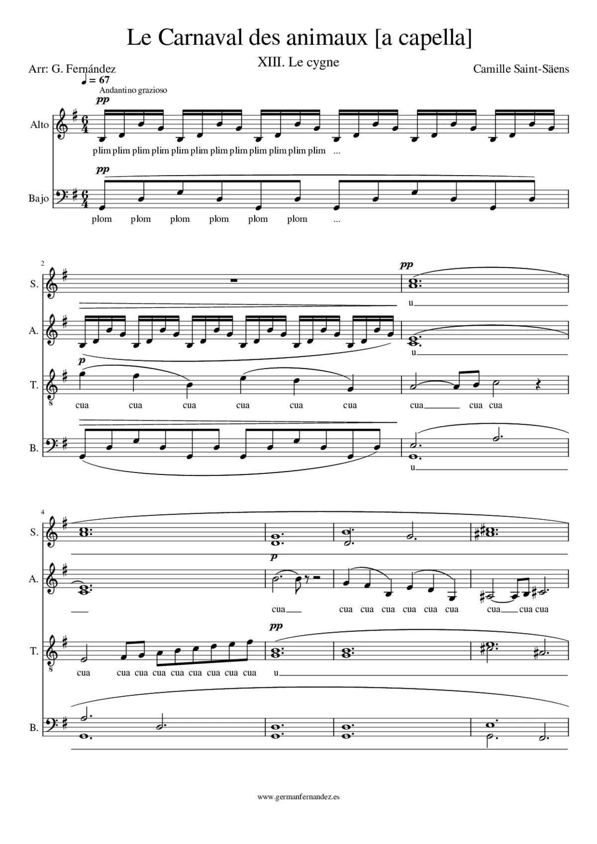 Le carnaval des animaux - Page 1