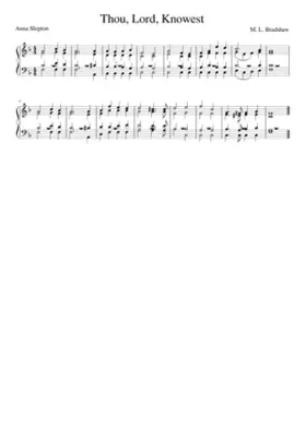 Thou knowest Lord Thou knowest all about me