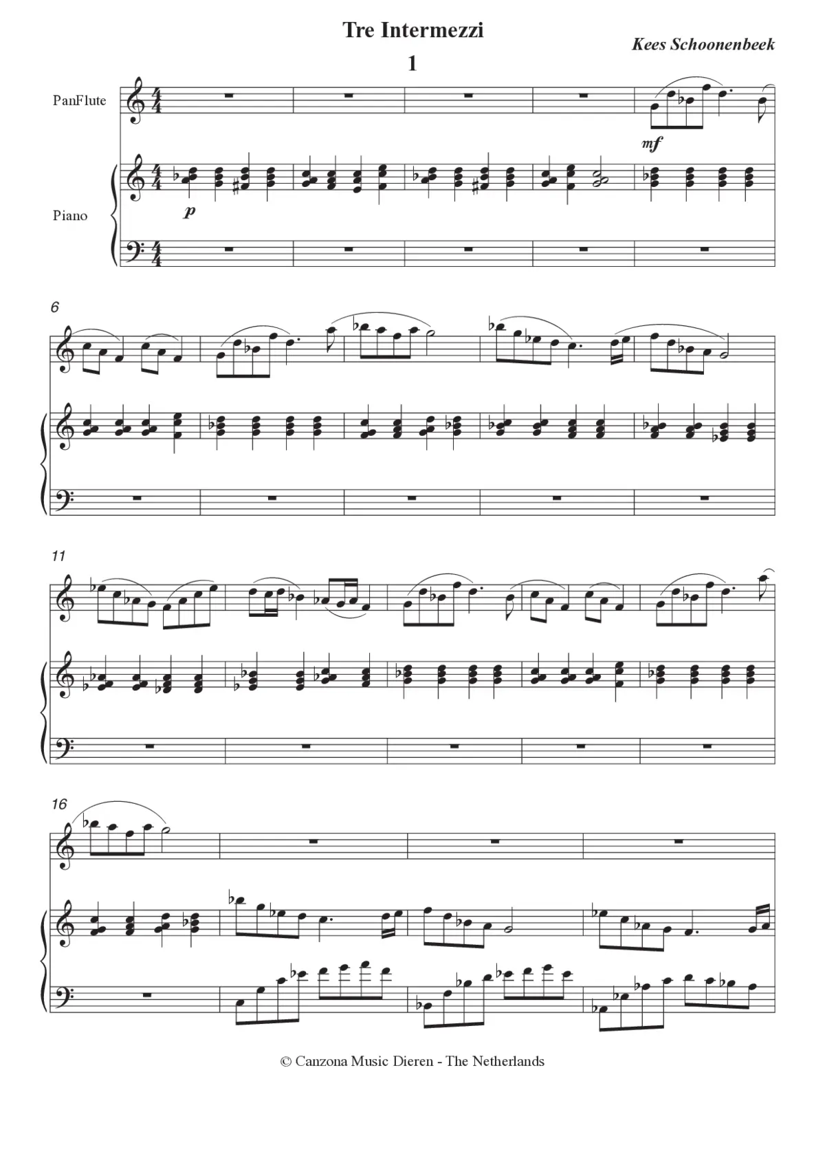 Three Interludes - Page 1