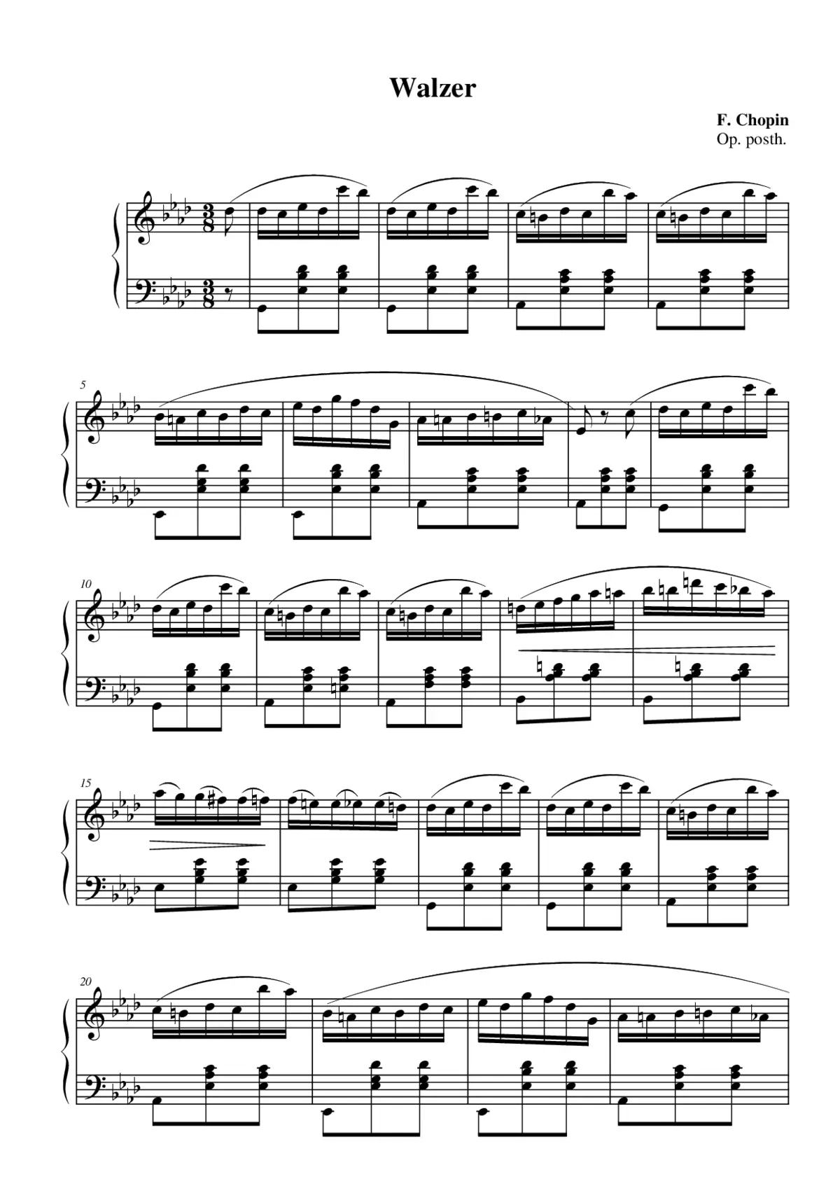 Waltz in A-flat major - Page 1