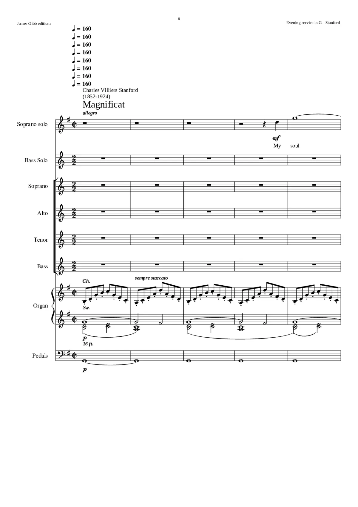 Magnificat and Nunc dimittis in G Op. 81 - Page 1