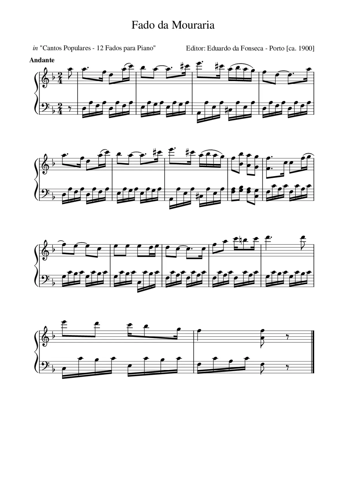 Fado da Mouraria - Page 1