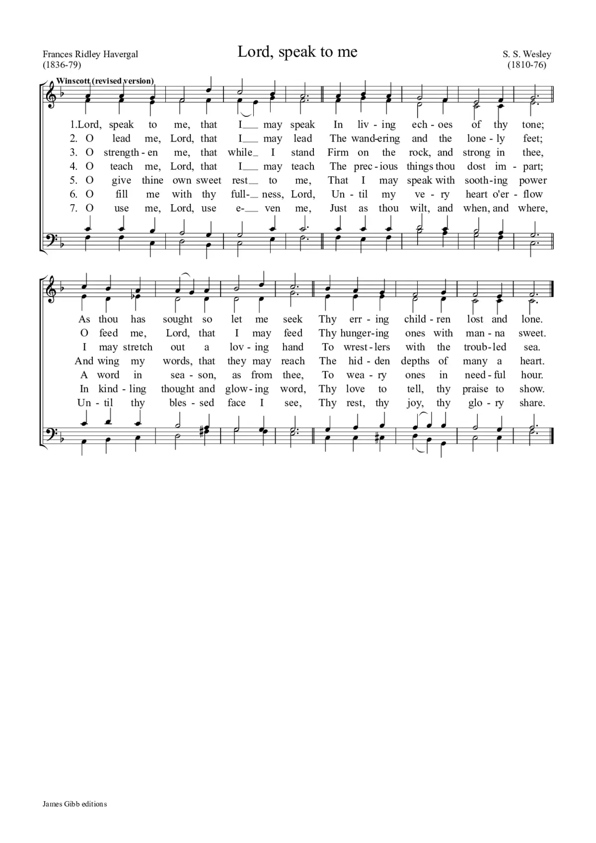 Lord, speak to me, that I may speak - Page 1