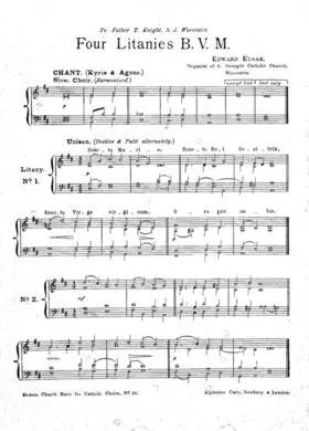 Four Litanies B. V. M.