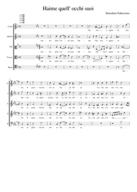 Haime quell' occhi suoi