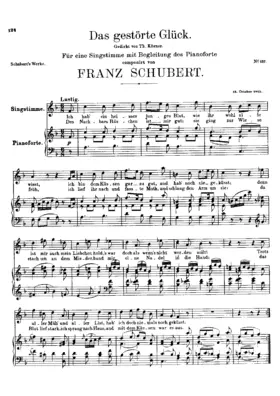 Das gestörte Glück, D.309