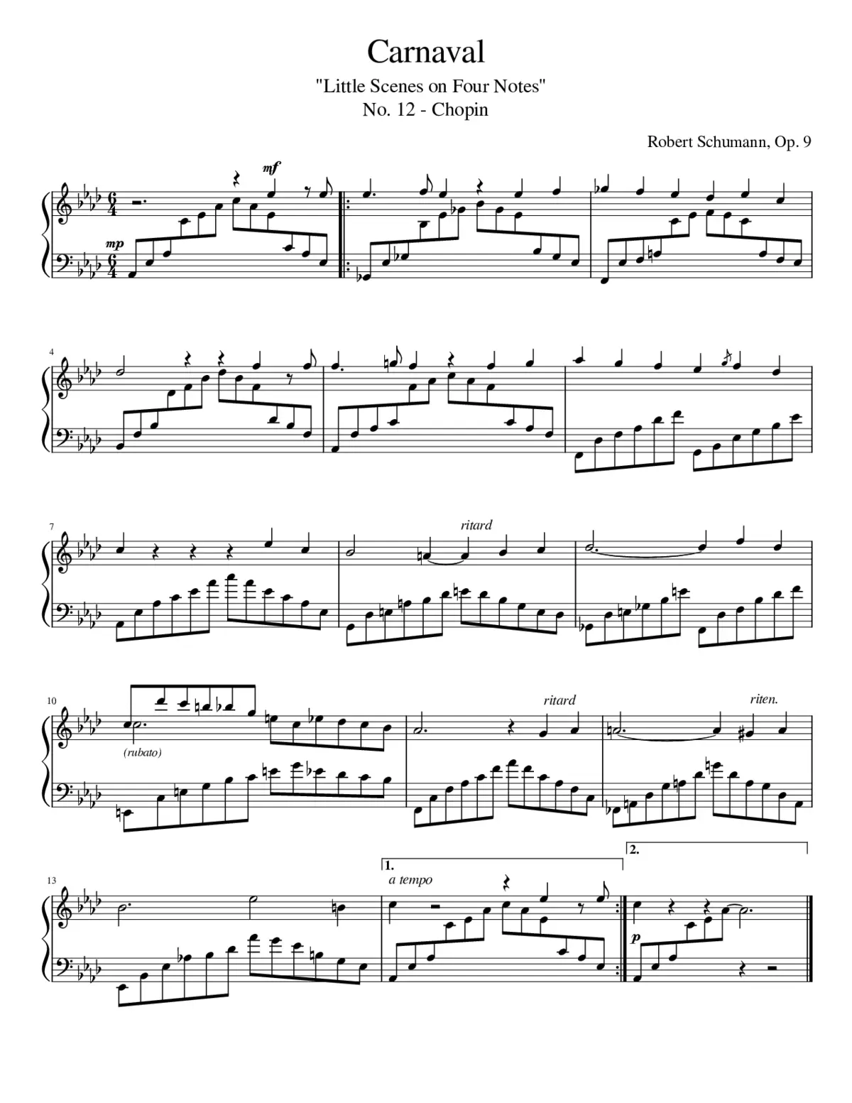 Carnaval Op.9 - Page 1