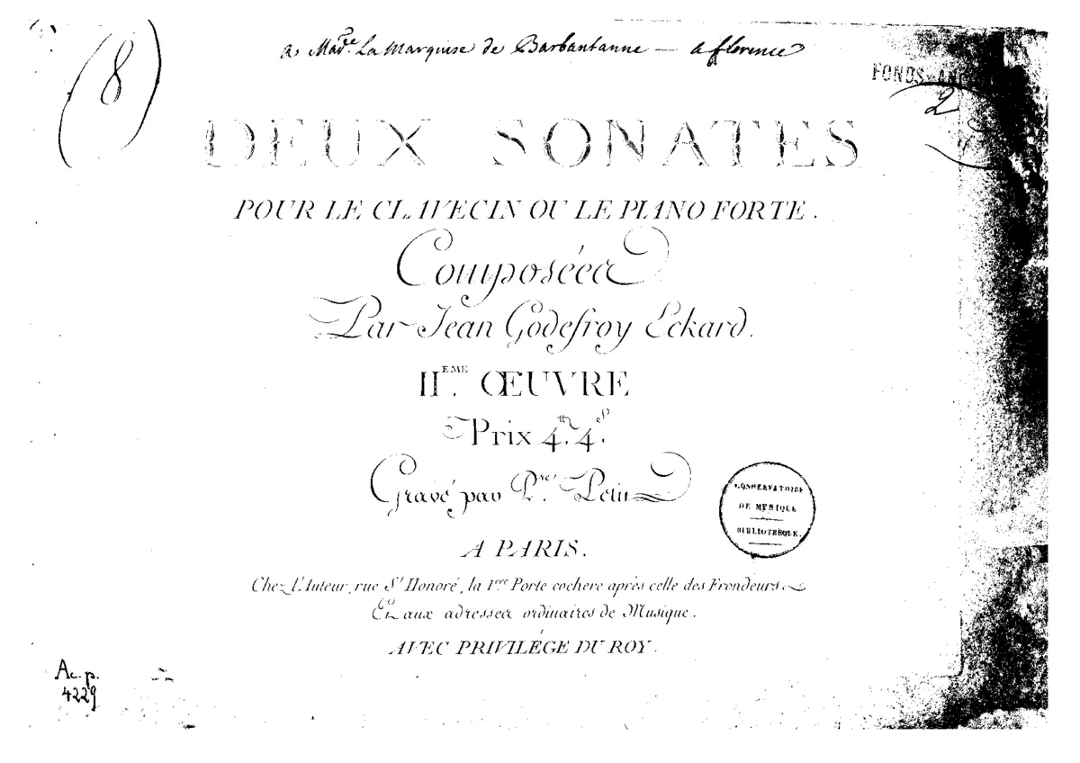 2 Keyboard Sonatas - Page 1