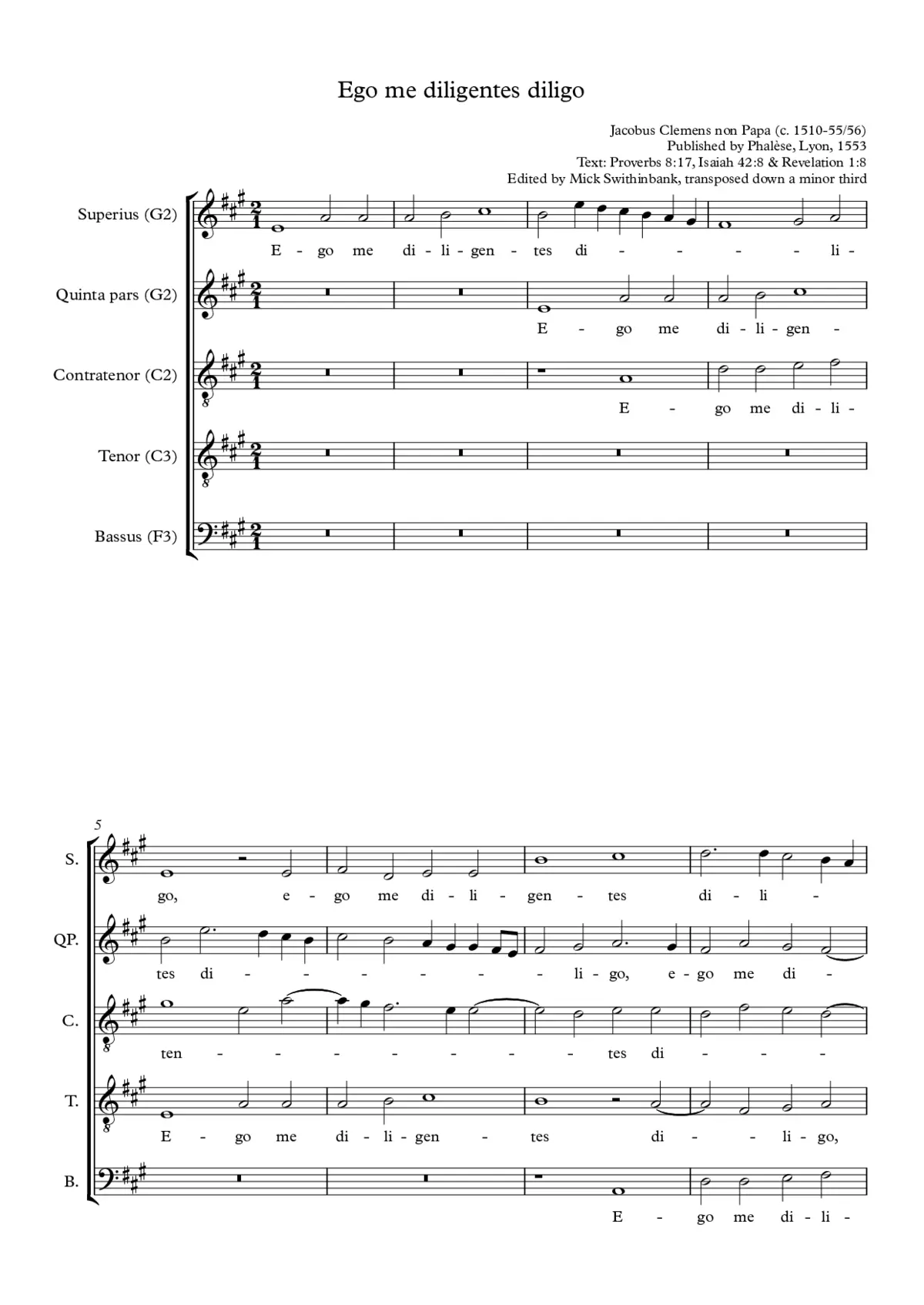 Ego me diligentes diligo - Page 1