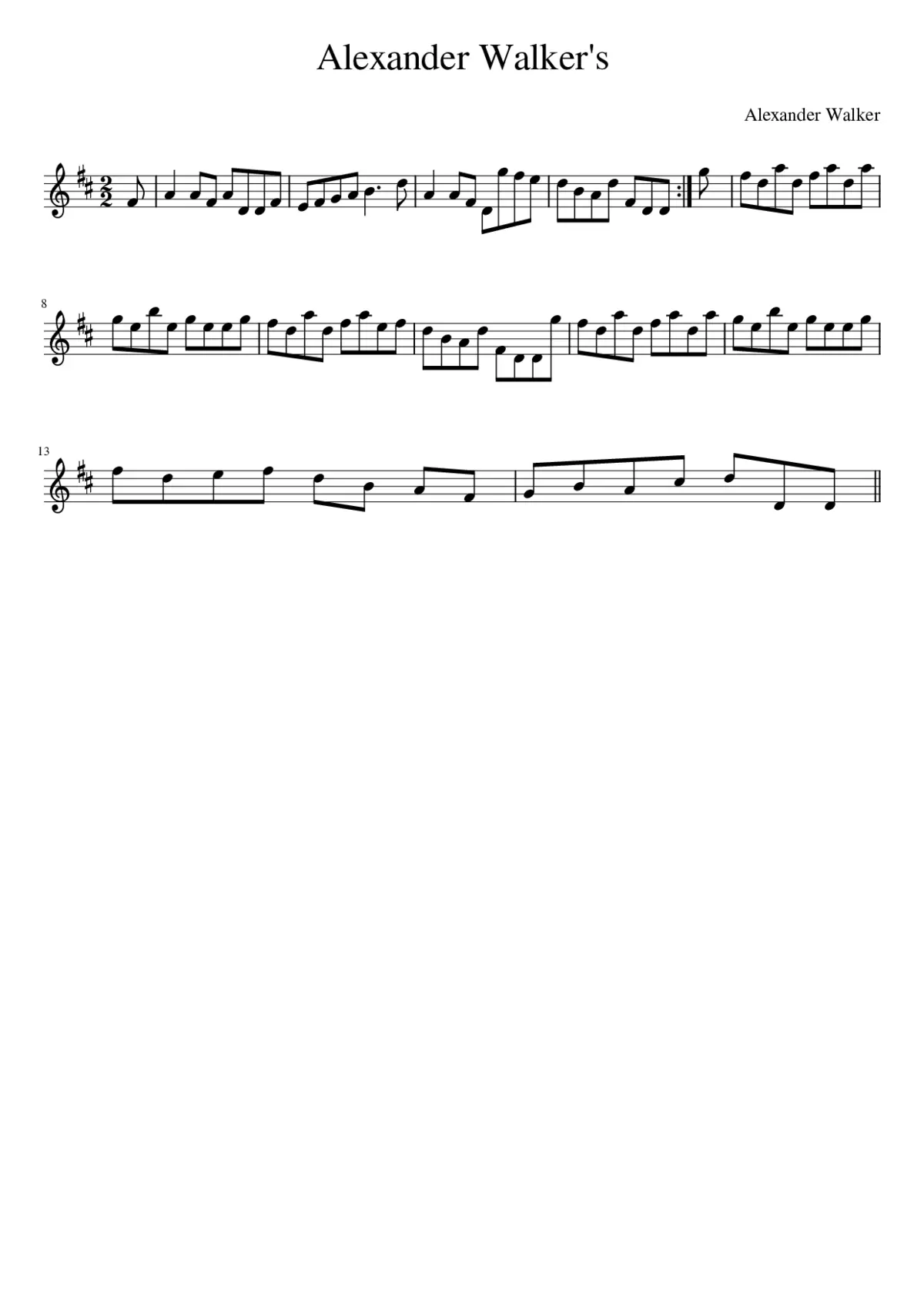 Alexander Walker's - Page 1