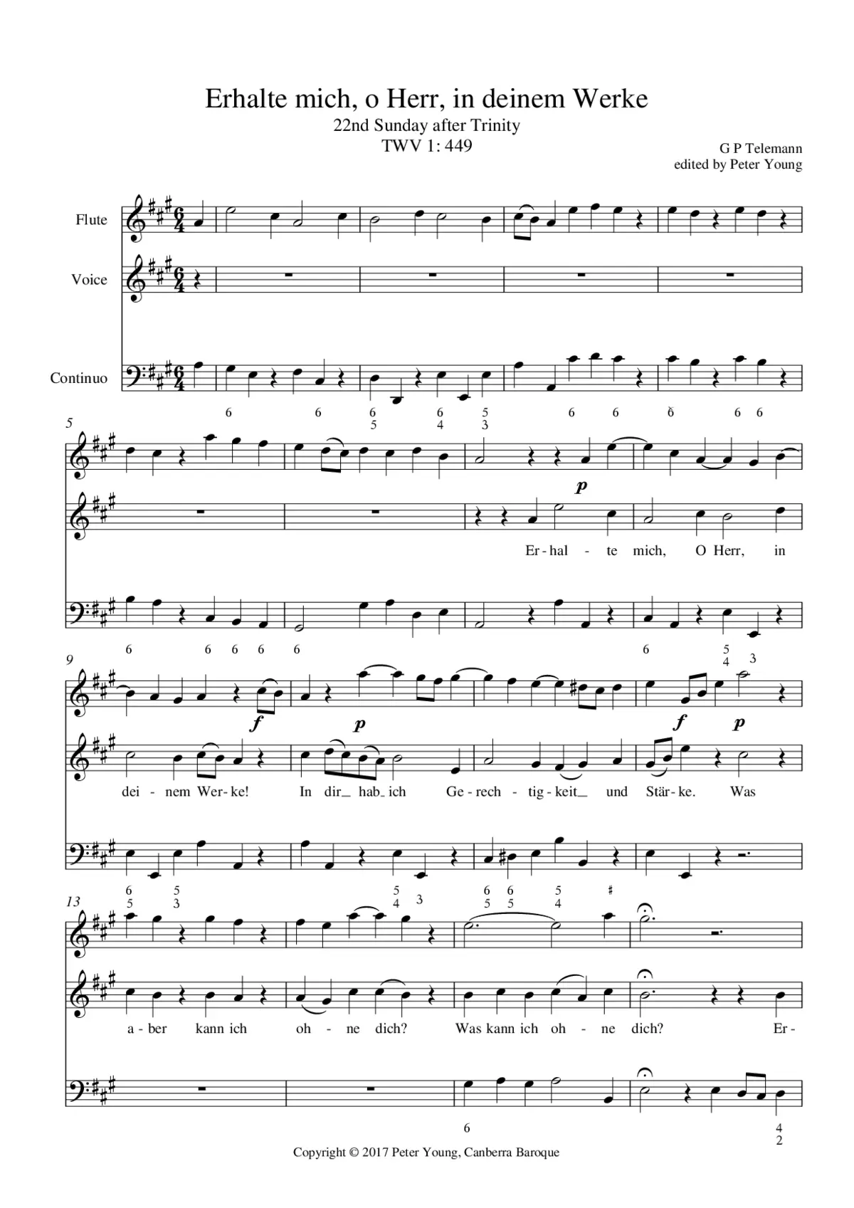 Erhalte mich, O Herr, in deinem Werke - Page 1