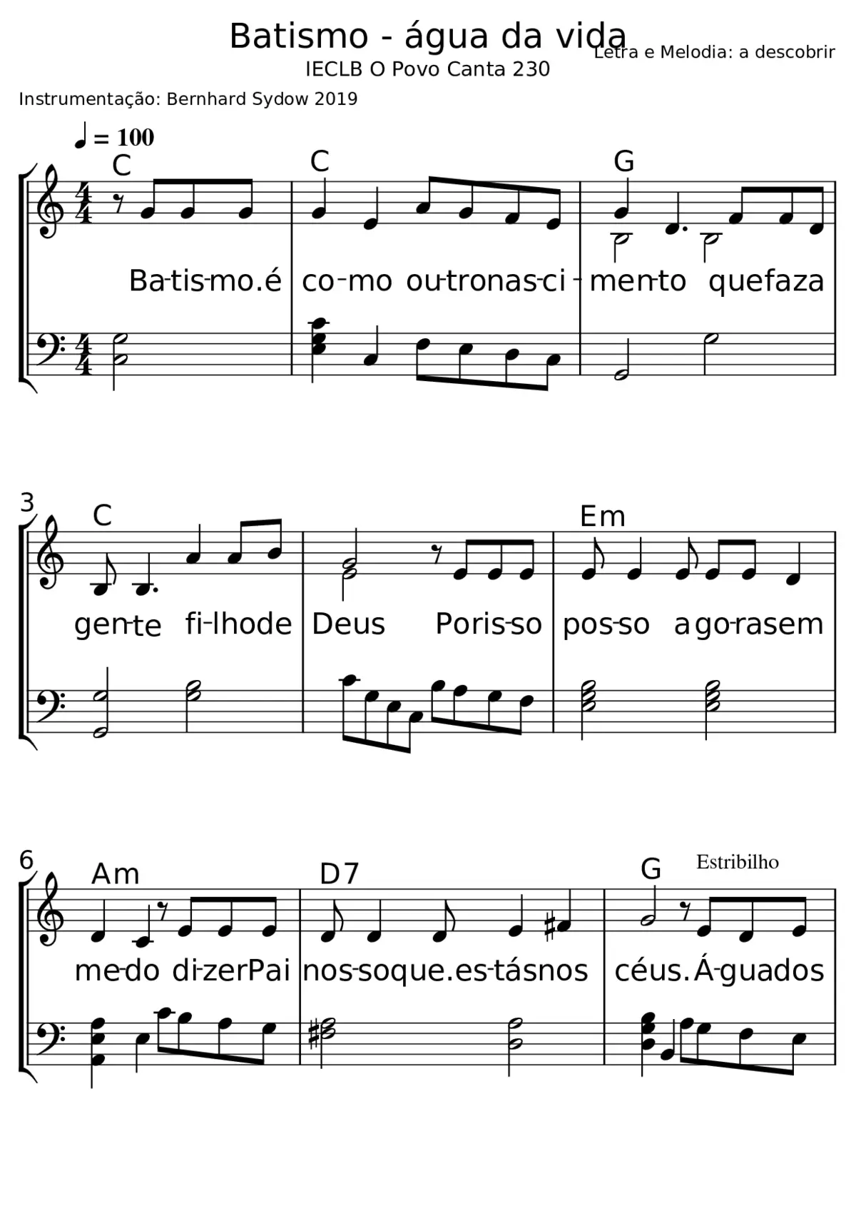 Batismo - água da vida - Page 1