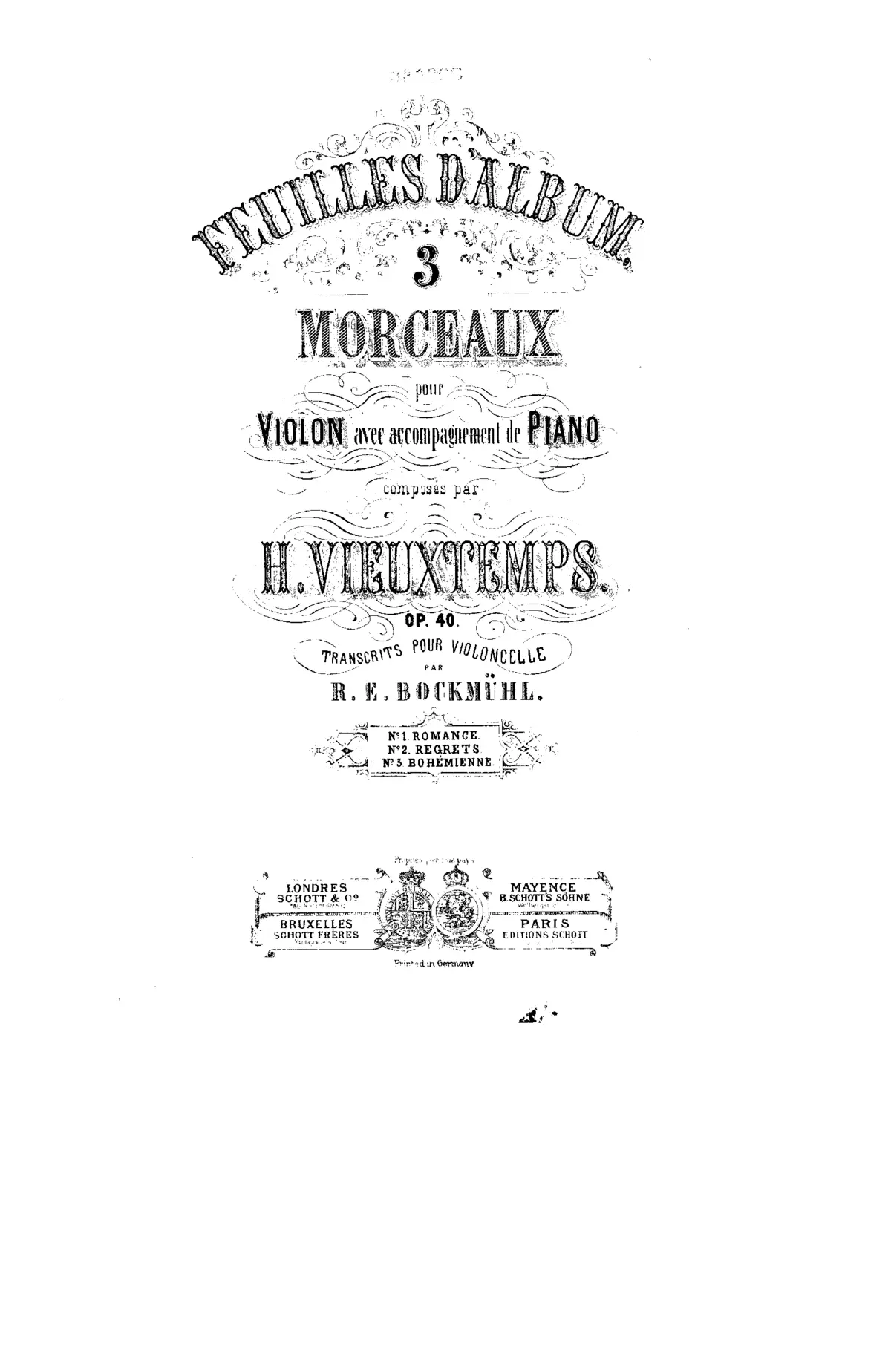 3 Feuilles d’album - Page 1