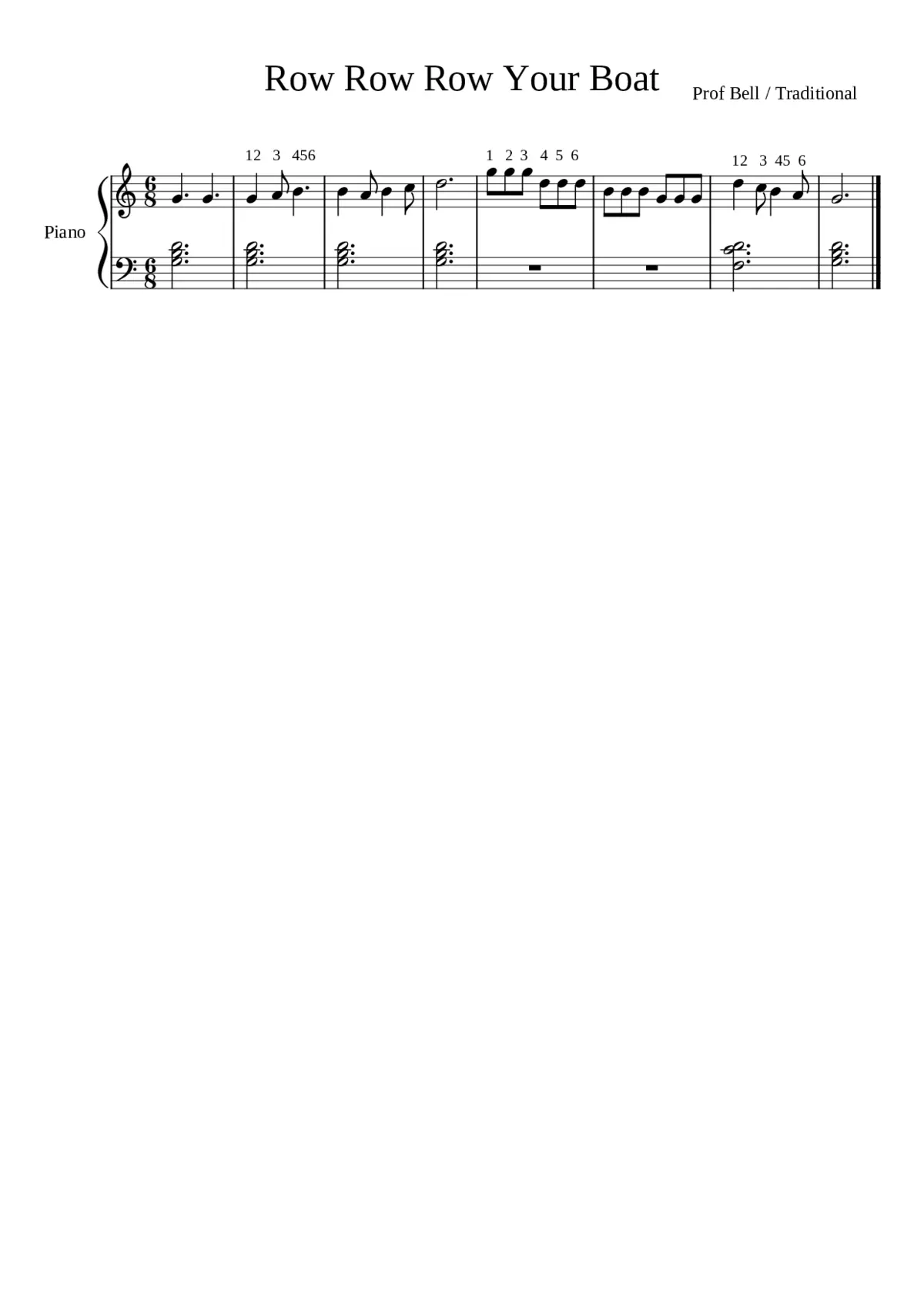 row row row your boat - Page 1