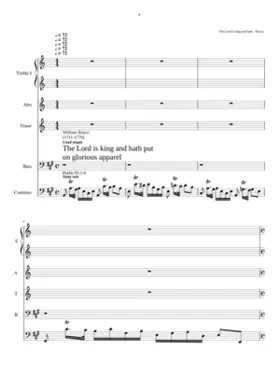 The Lord is king and hath put on glorious apparel