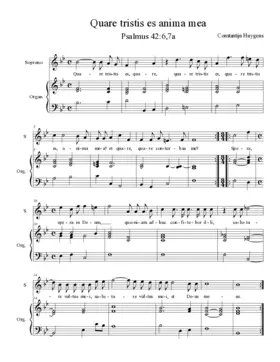 Quare tristis es anima mea