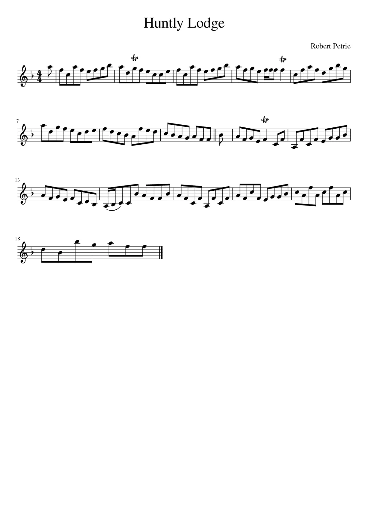 Huntly Lodge - Page 1