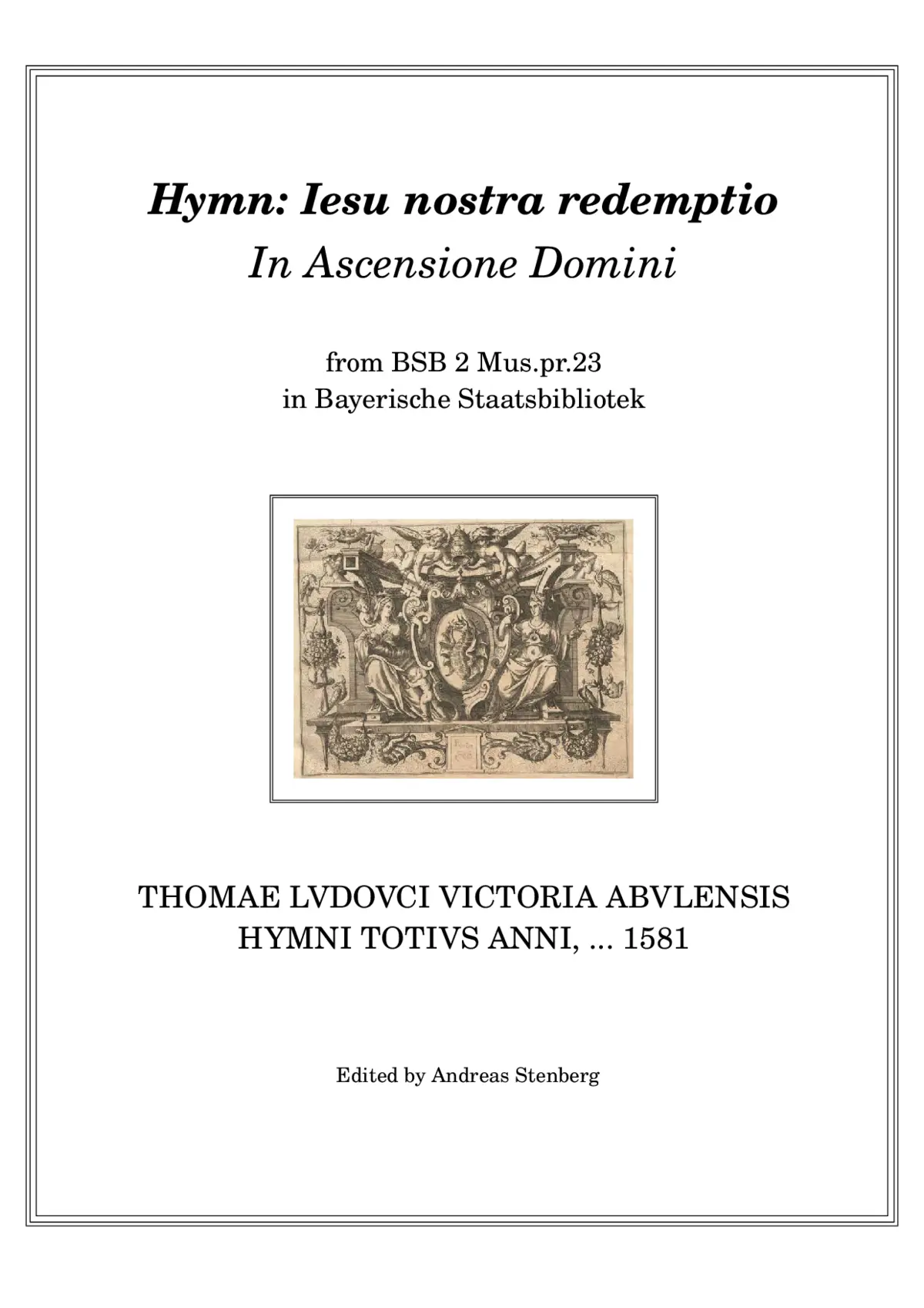 Jesu nostra redemptio - Page 1